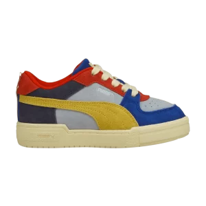 Puma Tinycottons x CA Pro Little Kid 'Forever Blue Aspen Gold' Baskets Forever Bleu/Aspen Gold 384922 01