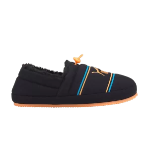 Puma Tuff Mocc Jersey Slipper Big Kid 'Black Neon Citrus' Baskets Noir/Neon Citrus/Ocean Dive 385356 08