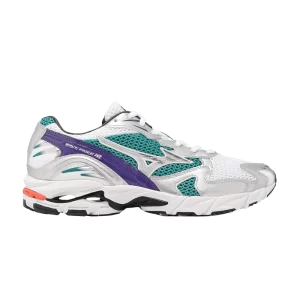Mizuno Wave Rider 10 'White Silver Teal Blue' Blanc/Argent/Bleu Til D1GA210407