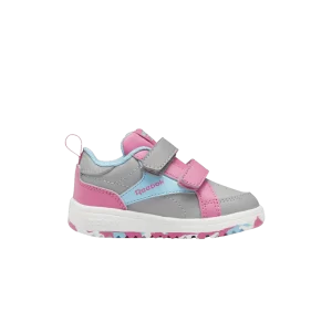 Reebok Weebok Clasp Low Baskets 'Grey Pink Camo' pour tout-petits Gris pur 4/Bleu numérique/Vrai rose GZ0877