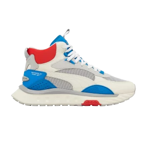 Puma Wild Rider Mid 'Ivory Glow Future Blue' Baskets Ivoire Shine/Future Bleu 381598 02
