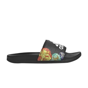 adidas Wmns Adilette Comfort Slide 'Black Floral' Baskets Couleur noire/Nuage blanc/Couleur noire GW1049