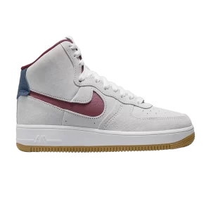 Nike Wmns Air Force 1 High Sculpt 'Grey Suede' Blanc sommet/Bleu valériane/Blanc/Rouge équipe DC3590 104