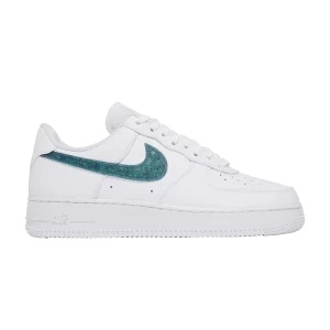 Nike Wmns Air Force 1 Low 'Glitter Swoosh – Céleri 'Blanc/Gris brouillard/Blanc/Bleu noirci DH4407 100