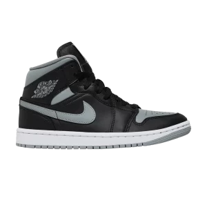 Femme Air Jordan 1 Mid 'Shadow' Baskets Noir/Gris/Blanc BQ6472 007