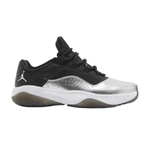 Femme Air Jordan 11 CMFT Low 'Silver Toe' Noir/Blanc/Voile/Argent Métallique DV2629 001