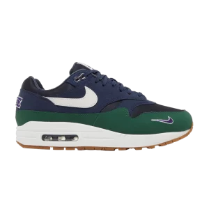 Nike Wmns Air Max 1 QS 'Letterman Pack' Obsidienne/Blanc/Midnight Fleet/Gulch Vert DV3887 400