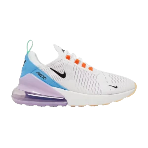 Baskets Wmns Air Max 270 'Nike 101' Blanc/Orange Sécurité/Vert Glow/Noir DX2351 100