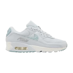 Nike Wmns Air Max 90 'Camo Swoosh' Aura/Océan Cube/Blanc sommet/Aura DJ5415 400