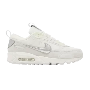 Nike Wmns Air Max 90 Futura 'White Metallic Silver' Blanc sommet/Voile/Argent métallique FB1877 110