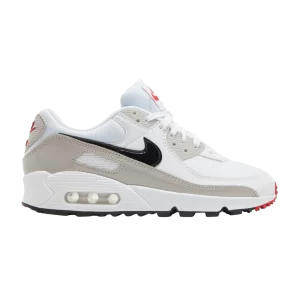 Nike Wmns Air Max 90 'Light Iron Ore Noir' Blanc/Light Iron Ore/University Rouge/Noir DX0116 101