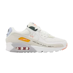 Nike Wmns Air Max 90 'We'll Take It From Here' Blanc sommet/Vert pro/Crimson Bliss/Blanc sommet DV2188 100