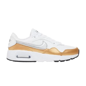 Nike Wmns Air Max SC 'White Metallic Gold' Blanc/Or métallique/Noir/Argent métallique CW4554 107