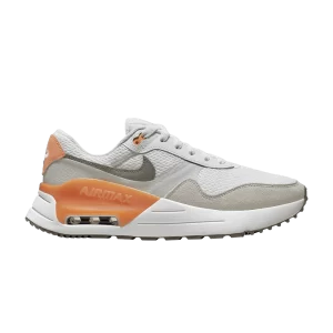 Nike Wmns Air Max SYSTM 'Orange Trance' Baskets Blanc/Platine pur/Orange trans/Étain plat DM9538 102