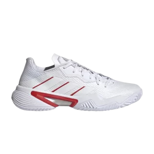 adidas Wmns Barricade 'Blanc Argent Métallisé Rouge' Baskets Blanc Nuage/Argent Métallique/Gris Deux GW5034