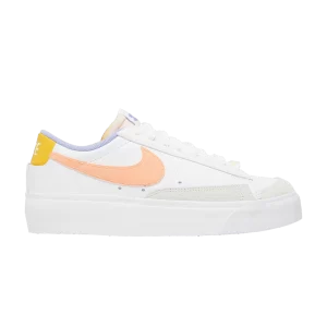 Nike Wmns Blazer Low Platform 'Mismatch' Blanc/Thistle/Light Liquid Lime/Peach Cream DX3719 100