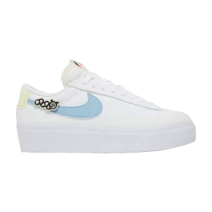 Nike Wmns Blazer Low Platform Next Nature 'Air Sprung' Blanc/Oxford Rose/Ivoire Pâle/Bordure Bleu DJ6376 100