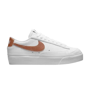 Nike Wmns Blazer Low Platform 'White Metallic Copper' Blanc/Cuivre Métallique/Noir DQ7571 100