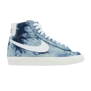 Nike Wmns Blazer Mid '77 'Washed Denim' Baskets Multicolore/Voile/Rouge Habanero/Blanc DV2182 900