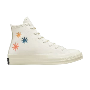 Baskets Converse Wmns Chuck 70 High 'Embroidered Floral – Egret 'Egret/Natural ivory A04298C