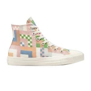 Converse Wmns Chuck Taylor All Star Crafted High 'Abstract Stripes' Baskets Egret/Argile rose/Oxyde indigo 572702F