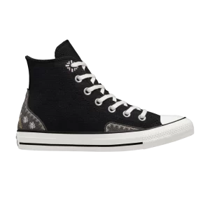 Converse Wmns Chuck Taylor All Star High 'Automne Broderie – Noir 'Baskets Noir/Rose arctique clair/Aigrette A05066C