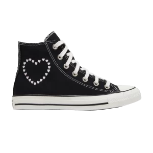 Converse Wmns Chuck Taylor All Star High 'Embroidered Hearts - Noir 'Baskets Noir/Vintage Blanc A01602F