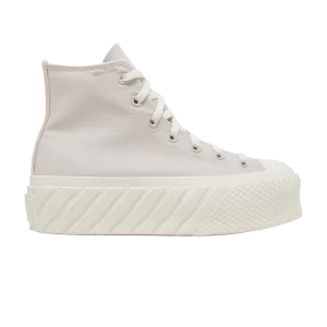 Converse Wmns Chuck Taylor All Star Lift 2X Platform High 'Desert Sand' Baskets Sable du Désert/Aigrette/Argile Rose 572953C