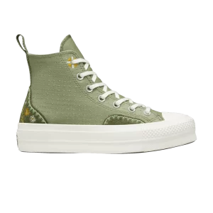 Converse Wmns Chuck Taylor All Star Lift Platform High 'Automne Broderie – Light Field Surplus 'Baskets Excess Bright Field/Utilities A05069C