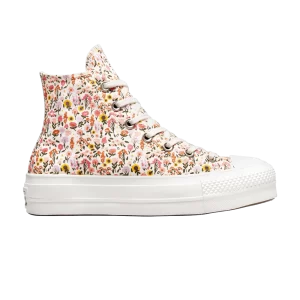Converse Wmns Chuck Taylor All Star Lift Platform High 'Florals' Baskets Ivoire naturel/Rose terre cuite A03341C