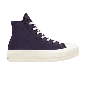 Converse Wmns Chuck Taylor All Star Lift Platform High 'Jacquard Camo' Baskets Raisin foncé/raisin foncé/Aigrette A00887C