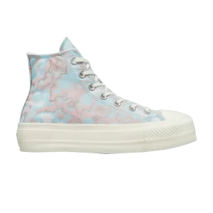 Converse Wmns Chuck Taylor All Star Lift Platform High 'Marble' Baskets Rosée claire/Aigrette/Argent A02033C