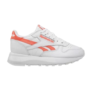 Reebok Wmns Classic Leather SP 'White Orange Flare' Baskets Chaussures Blanches/Chaussures Blanches/Graines Flare Orange GW3795