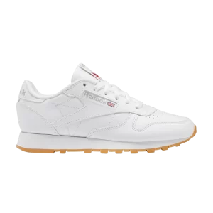 Reebok Wmns Classic Leather 'White Grey Gum' Baskets Chaussures Blanc/Pure Gris/Bubblegum 100008495