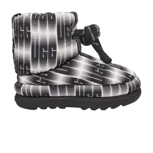 Baskets UGG Wmns Classic Maxi Wavelength Short Boot 'Black White 'Noir/Blanc 1134610 BWHT