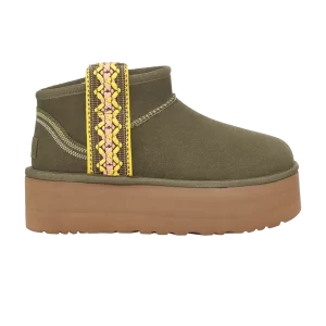Baskets UGG Wmns Classic Ultra Mini Platform 'Braid – Burnt Olive 'burnt olive 1138491 BTOL