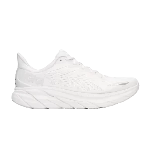 Baskets HOKA Wmns Clifton 8 Wide 'White 'Blanc/Blanc 1121375 WWH