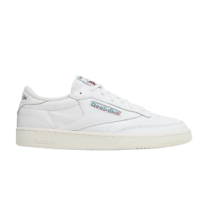 Reebok Club C 85 Vintage 'Split Logo – Teal Burgundy 'Baskets Chaussures blanches/Seaport Till/Classic Burgundy GX2744