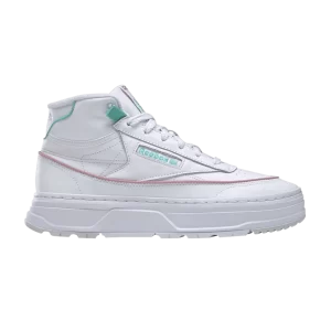 Reebok Wmns Club C Geo Mid 'White Lilac Teal' Baskets Nuage blanc/Infusion lilas/Sarcelle semi-classique GZ4938