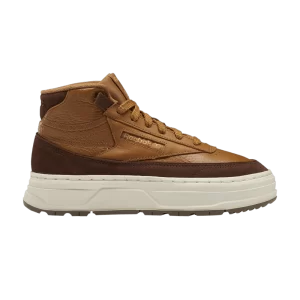 Reebok Wmns Club C Geo Mid 'Wild Brown' Baskets Marron Sauvage/Marron Brosse/Beige Vrai GZ2235