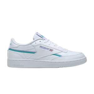 Reebok Wmns Club C Vegan 'White Lilac Glow' Baskets Chaussures blanches/Lilac glow/Classic sarcelle GY9733