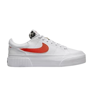 Nike Wmns Court Legacy Lift 'White Leopard' Blanc/Rotin/Noir/Orange équipe DZ5203 100