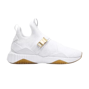 Baskets Puma Wmns Defy Varsity Mid 'White Metallic Gold 'Blanc/Or métallisé 191667 02