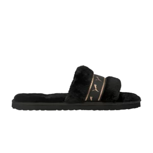 Baskets Puma Wmns Fluff Remix Slide 'Black Rose Gold' Noir/Or rose 385240 06