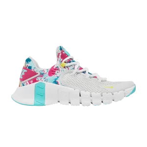 Nike Wmns Free Metcon 4 'Graffiti Graphics' Baskets Photon Dust/Turquoise dynamique/Blanc/Jaune Strike DQ0304 001