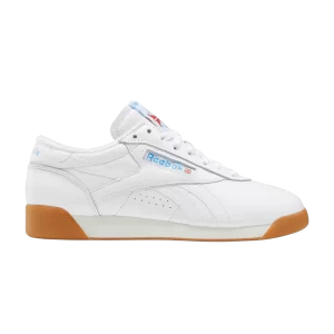 Reebok Wmns Freestyle Low '40th Anniversary – White Gum' Chaussures Blanc/Rubber Gum/Always Bleu GX2793