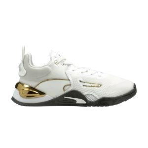 Puma Wmns Fuse Moto 'Blanc Noir Or' Baskets Blanc/Noir 195256 02