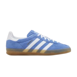 adidas Wmns Gazelle Indoor 'Blue Fusion Gum' Baskets Fusion Bleu/Blanc Chaussures/Or Métallique HQ8717