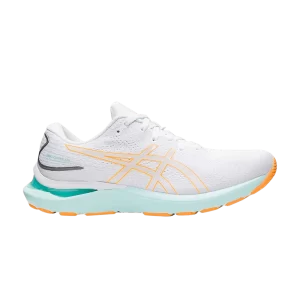 ASICS Femme Gel Cumulus 24 'Blanc Orange Pop' Blanc/Orange pop 1012B206 100