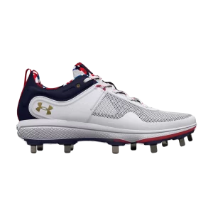 Under Armour Wmns Glyde MT 'USA' Baskets Blanc/Or métallisé 3026010 100